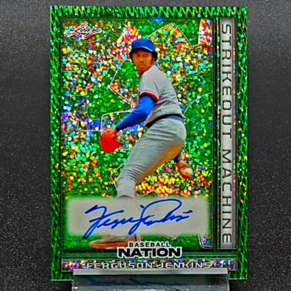 Ferguson Jenkins 1/5 Auto Strikeout Machine Refractor Chicago Cubs Hall of Fame